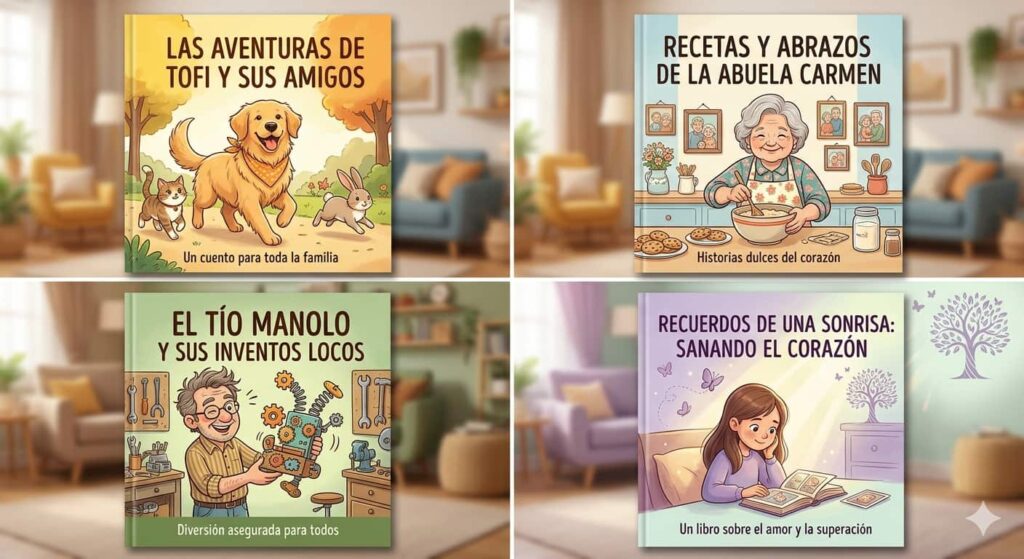 LIBROS FAMILIARES MONOPARENTALES MADRE PADRE ABUELA ABUELO TIOS TIAS